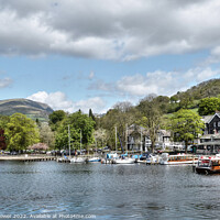 Buy canvas prints of Ambleside, Lake Windermere, Cumbria. by Diana Mower