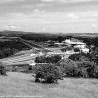 Buy canvas prints of Goodwood from The Trundle Monochrome by Diana Mower
