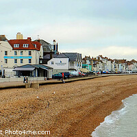 Buy canvas prints of Deal Coast Kent Panoramic by Diana Mower