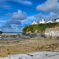 Buy canvas prints of Port Isaac beach Cornwall by Diana Mower