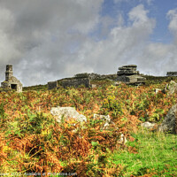 Buy canvas prints of Bodmin moor Carbilly Tor and disused quarry works  by Diana Mower