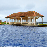 Buy canvas prints of Sheringham Victorian Boating Lake and Shelter.  by Diana Mower