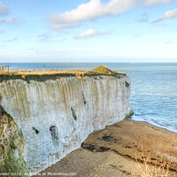 Buy canvas prints of Botany Bay Chalk Cliffs Kent by Diana Mower