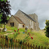 Buy canvas prints of Bramber Church West Sussex by Diana Mower