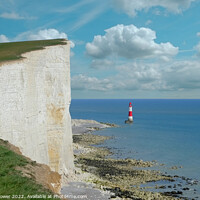 Buy canvas prints of Beachy Head lighthouse by Diana Mower
