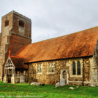 Buy canvas prints of St Nicholas Church Tolleshunt Major by Diana Mower