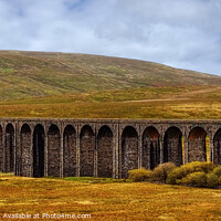 Buy canvas prints of Ribblehead Viaduct Panoramic by Diana Mower