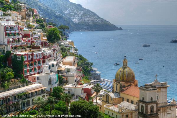 Positano Amalfi Coast Italy  Picture Board by Diana Mower