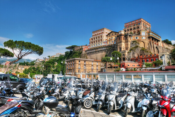 Sorrento Italy Picture Board by Diana Mower
