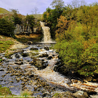 Buy canvas prints of Thornton Force Waterfall   by Diana Mower