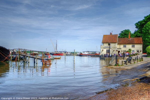 Pin Mill Waterfront  Picture Board by Diana Mower