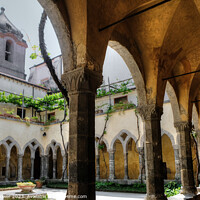 Buy canvas prints of Sorrento Cloisters of San Francesco  by Diana Mower