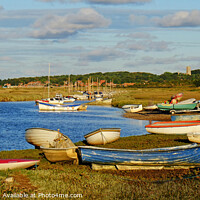Buy canvas prints of Blakeney Habour Evening by Diana Mower