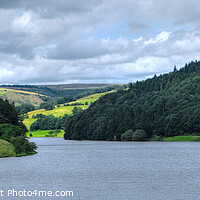 Buy canvas prints of Ladybower Reservoir Panoramic by Diana Mower