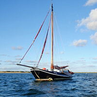 Buy canvas prints of Blakeney Point Sailing ship by Diana Mower