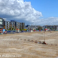 Buy canvas prints of Bognor Regis Sea Front Panoramic View by Diana Mower