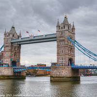 Buy canvas prints of Tower Bridge London City by Diana Mower