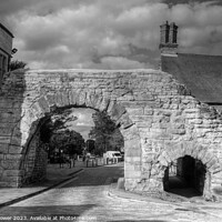 Buy canvas prints of Newport Arch Lincoln Black and White by Diana Mower
