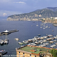 Buy canvas prints of Marina Piccola Sorrento Panoramic  by Diana Mower