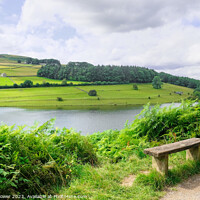 Buy canvas prints of Ladybower Reservoir View by Diana Mower