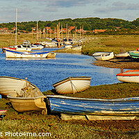 Buy canvas prints of Blakeney Harbour Panoramic by Diana Mower
