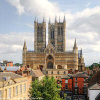 Buy canvas prints of Lincoln Cathedral by Diana Mower
