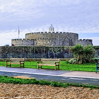 Buy canvas prints of Deal Castle Kent by Diana Mower