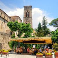 Buy canvas prints of Ravello Piazza Duomo by Diana Mower