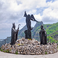 Buy canvas prints of Statues of the Saints Sorrento Mountains  by Diana Mower