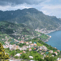 Buy canvas prints of The Amalfi Coast Italy   by Diana Mower