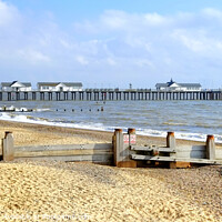 Buy canvas prints of Southwold Pier Suffolk by Diana Mower