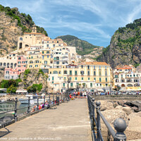 Buy canvas prints of  Amalfi Italy   by Diana Mower