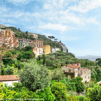 Buy canvas prints of Sorrento and the Amalfi Coast Italy   by Diana Mower