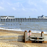 Buy canvas prints of Southwold Pier Panoramic by Diana Mower