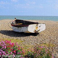 Buy canvas prints of Aldeburgh Beach Panoramic by Diana Mower