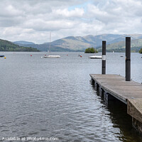 Buy canvas prints of Windermere Jetty at Ambleside by Diana Mower