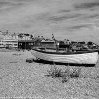 Buy canvas prints of Aldeburgh Beach and Town Suffolk by Diana Mower