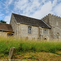 Buy canvas prints of Bramber Church West Sussex by Diana Mower