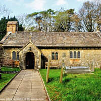 Buy canvas prints of Chapel-le-Dale St Leonards Church by Diana Mower