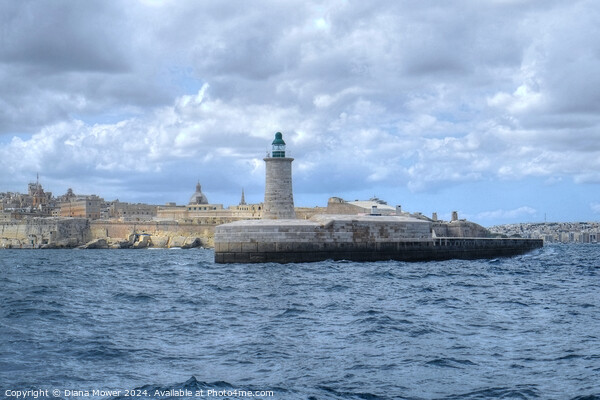 Malta The Grand Harbour Valletta  Picture Board by Diana Mower