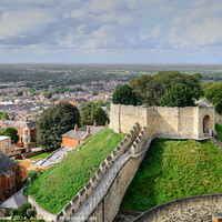 Buy canvas prints of Lincoln Castle Lucy Tower and Beyond by Diana Mower