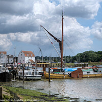 Buy canvas prints of Woodbridge tide mill and Quay Suffolk by Diana Mower