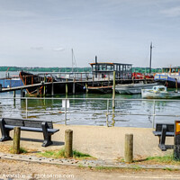 Buy canvas prints of Pin Mill on the River Orwell  by Diana Mower
