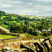 Buy canvas prints of Hepworth Near Holmfirth by Diana Mower