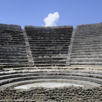 Buy canvas prints of Pompeii The Odeon Theatre by Diana Mower