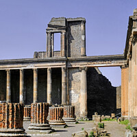 Buy canvas prints of Pompeii Basilica Italy by Diana Mower
