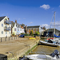 Buy canvas prints of Wivenhoe Quayside  Essex by Diana Mower