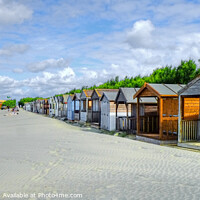 Buy canvas prints of West Wittering beach Huts   by Diana Mower
