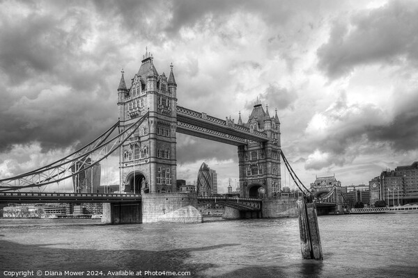 Tower Bridge London Picture Board by Diana Mower