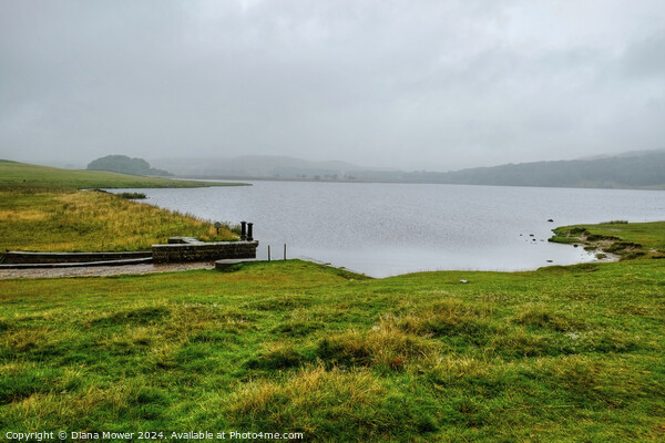Misty Malham Tarn Yorkshire Picture Board by Diana Mower